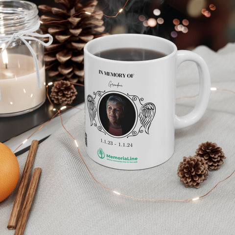 Personalized Memorial Ceramic Mug - Memorialine