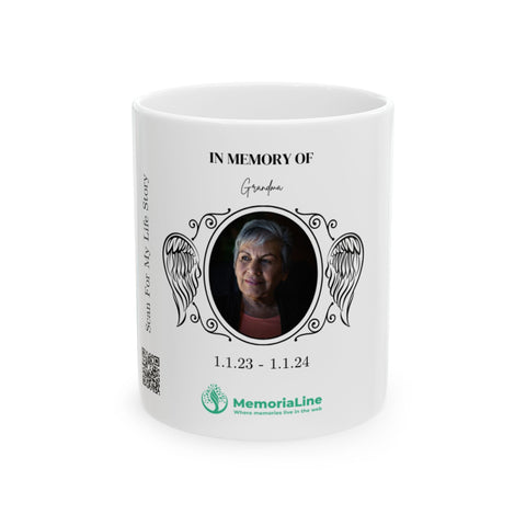 Personalized Memorial Ceramic Mug - Memorialine