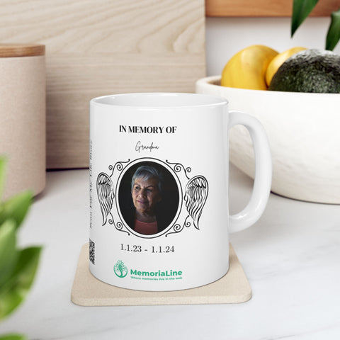 Personalized Memorial Ceramic Mug - Memorialine