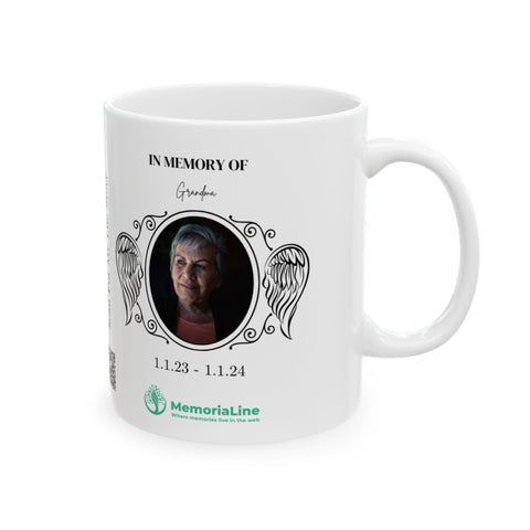 Personalized Memorial Ceramic Mug - Memorialine