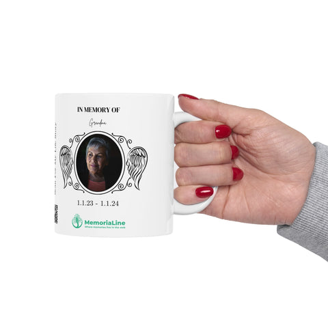 Personalized Memorial Ceramic Mug - Memorialine
