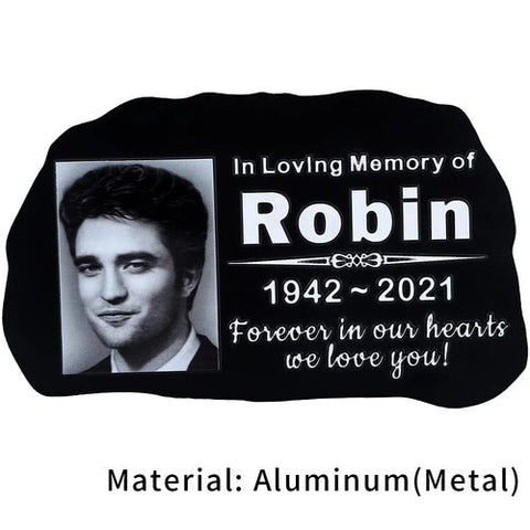 Personalized Memorial Plaque with Photo - Memorialine