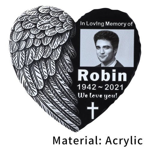 Personalized Memorial Plaque with Photo - Memorialine