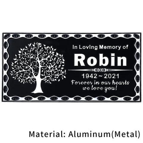Personalized Memorial Plaque with Photo - Memorialine