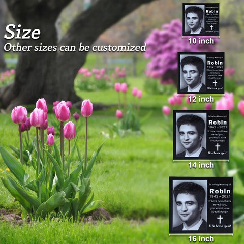 Personalized Memorial Plaque with Photo - Memorialine