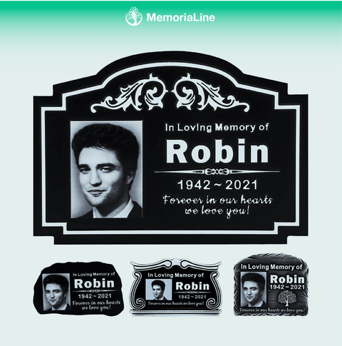 Personalized Memorial Plaque with Photo - Memorialine