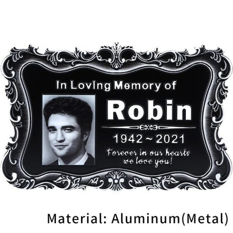 Personalized Memorial Plaque with Photo - Memorialine