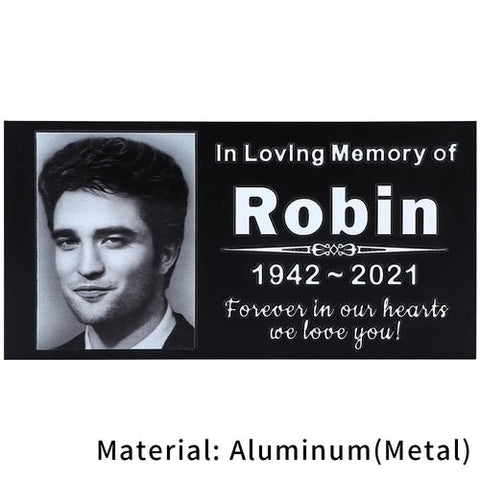 Personalized Memorial Plaque with Photo - Memorialine