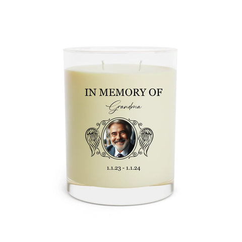 Personalized Scented Soy Memorial Candle - Memorialine