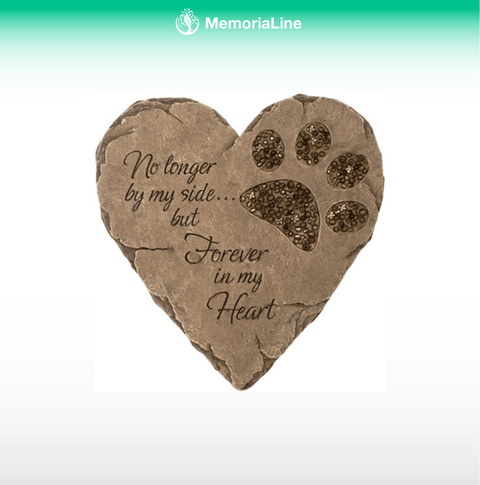 Pet Footprint Beadwork Garden Stepping Stone - Memorialine