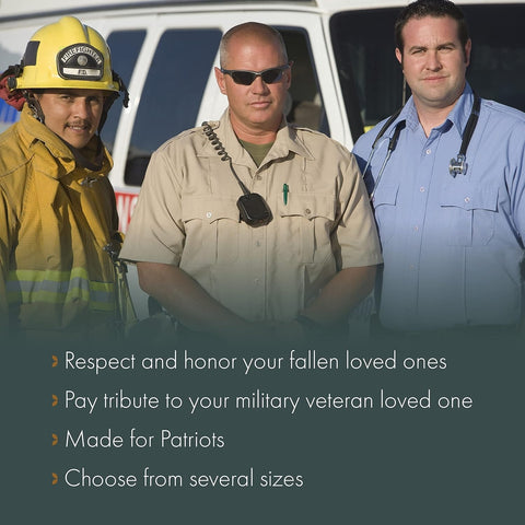 Red Line Firefighter Cremation Urn - Memorialine