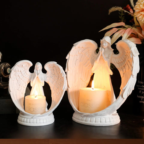 Resin Angel Candle Holder - Memorialine