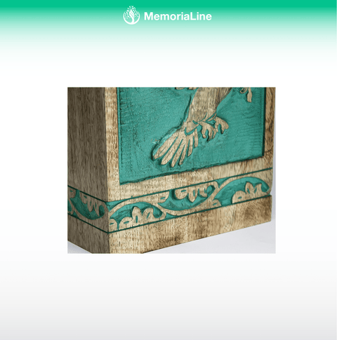 Rosewood Cremation Urn with Tree of Life – Adult, 250 Cu/In - Memorialine