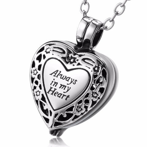 Stainless Steel Cremation Urn Necklace - Memorialine