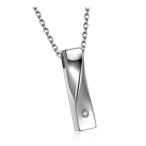 Stainless Steel Cremation Urn Necklace - Memorialine