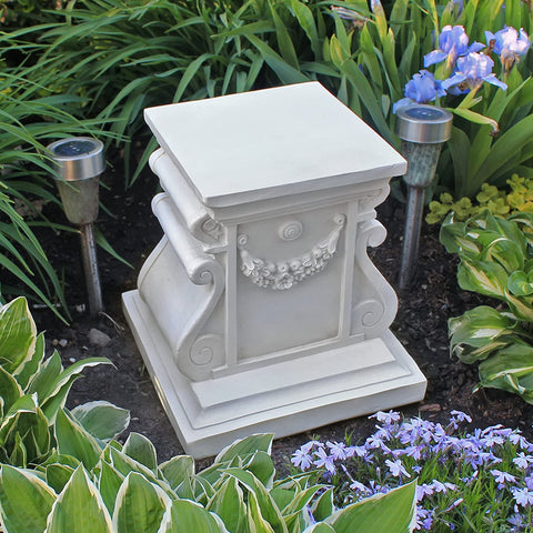 Statuary Garden Base Riser, Medium, Classic Plinth - Memorialine