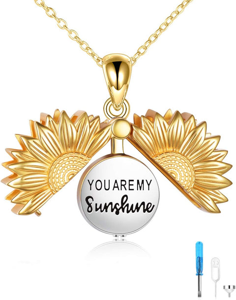 Sunflower Memorial Urn Necklace - Memorialine