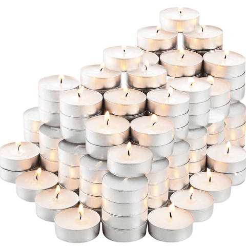 Unscented Memorial Tealight Candles - Memorialine