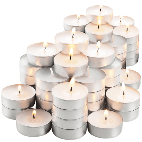 Unscented Memorial Tealight Candles - Memorialine