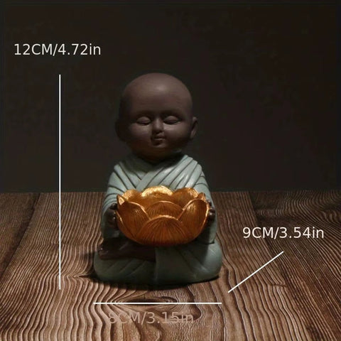 Zen Buddha Statue Candlestick Lamp - Memorialine