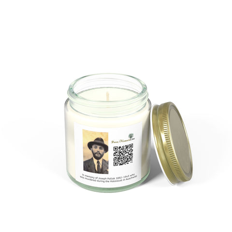 A memorial candle for Holocaust Remembrance Day