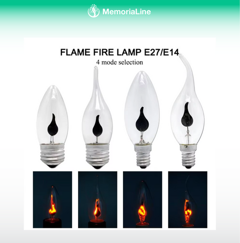 Edison Led Candle Light Bulb E14 E27 LED Flame Effect Bulb 3W AC220V Home for Decor Lighting Ampoule Candle Bulb