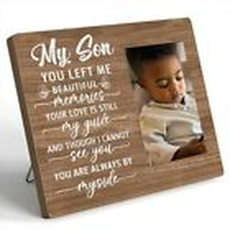 Memorial Photo Frame Gifts for Loss of Son - Sympathy Gifts for Loss of Son-