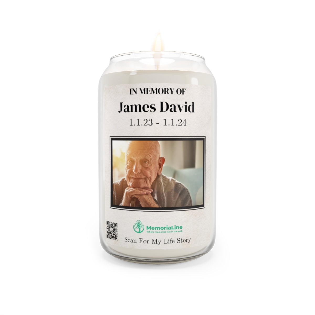 Personalized Memorial Candle 13.75oz