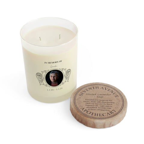 Personalized Scented Soy Memorial Candle