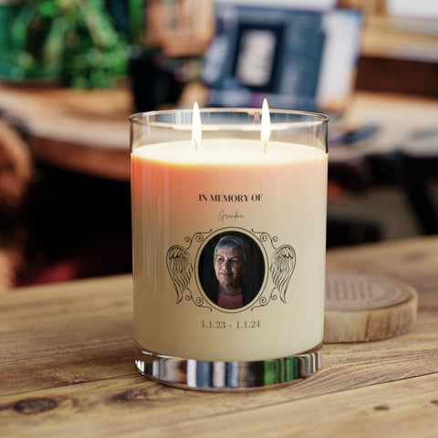 Personalized Scented Soy Memorial Candle