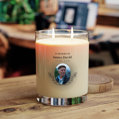 Personalized Scented Soy Memorial Candle