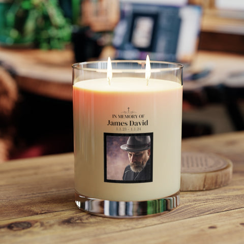 Personalized Scented Soy Memorial Candle