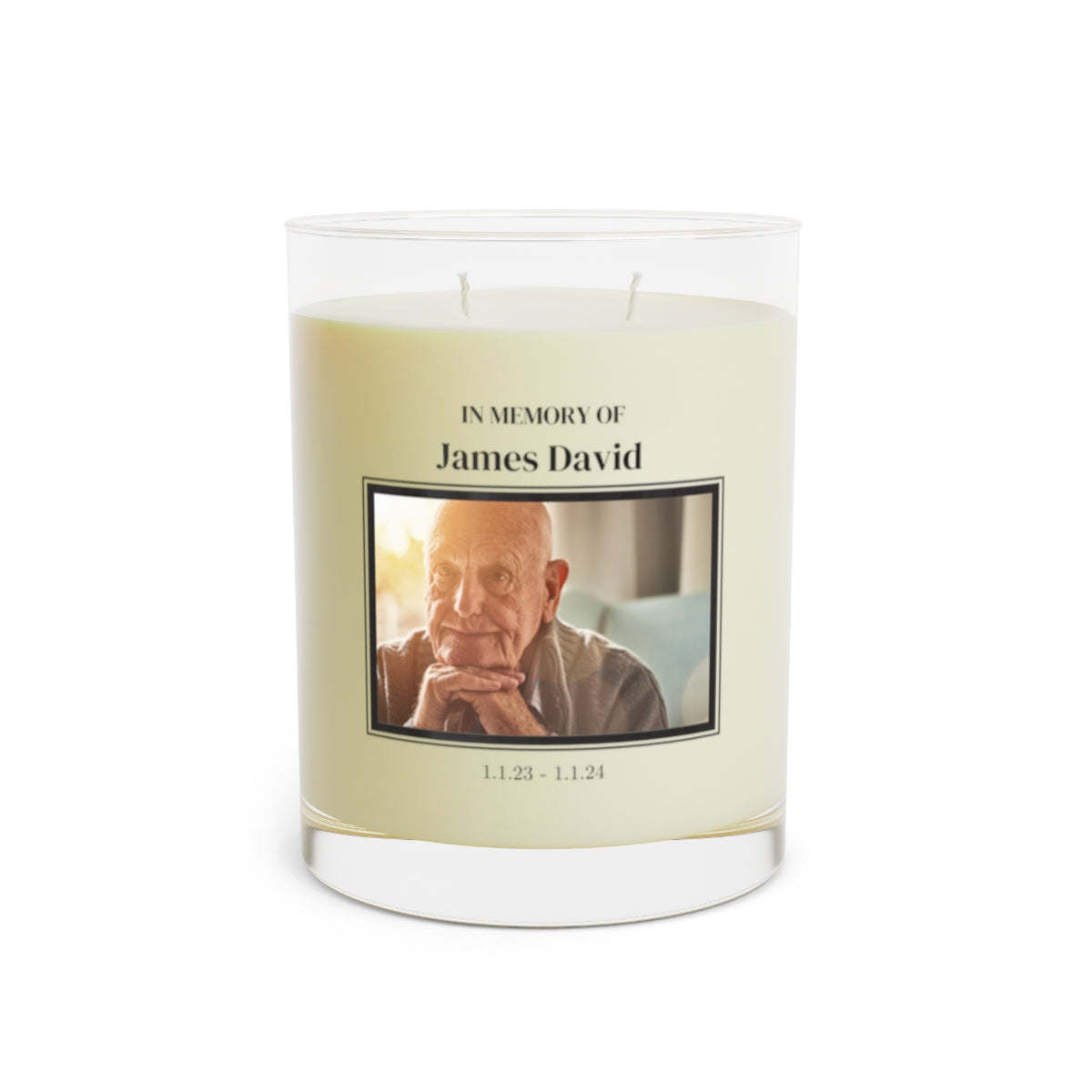 Personalized Memorial Candle 11oz