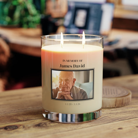 Personalized Scented Soy Memorial Candle