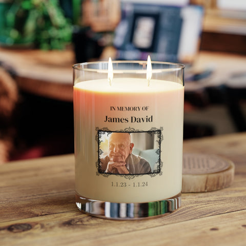 Personalized Scented Soy Memorial Candle