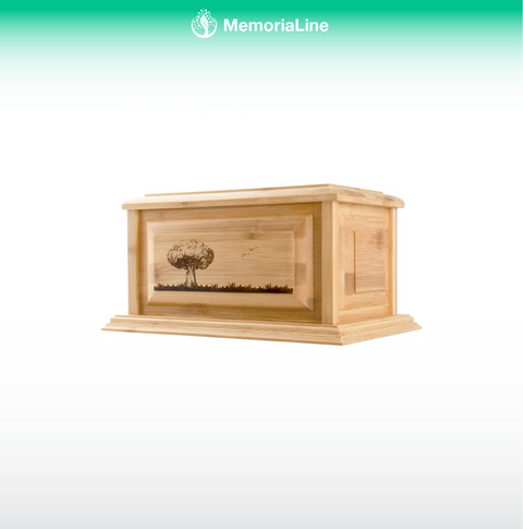 Tree of Life Wooden Cremation Urn