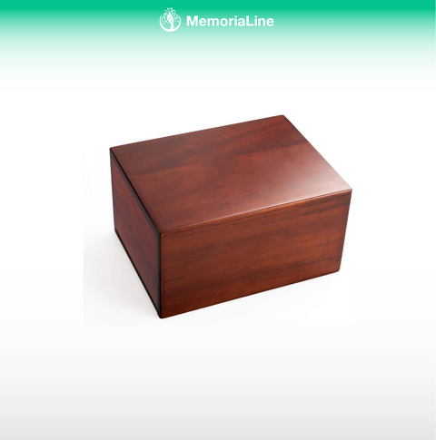 Wooden Pet Cremation Urn – Memorial Ash Box for Dogs & Cats