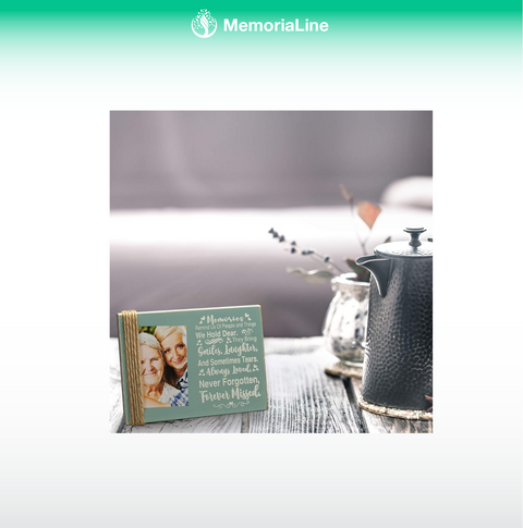 Memorial Picture Frame for Loss of Loved One, Bereavement Gift, Holds 4"x6" Photo