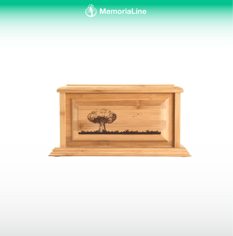 Tree of Life Wooden Cremation Urn