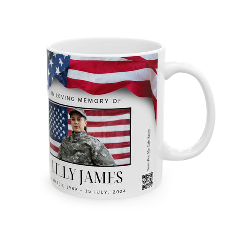 Personalized Memorial Veteran Ceramic Mug