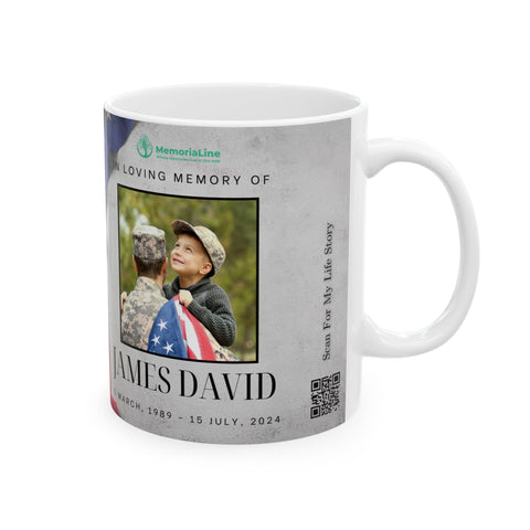 Personalized Memorial Veteran Ceramic Mug