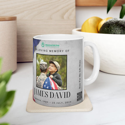 Personalized Memorial Veteran Ceramic Mug