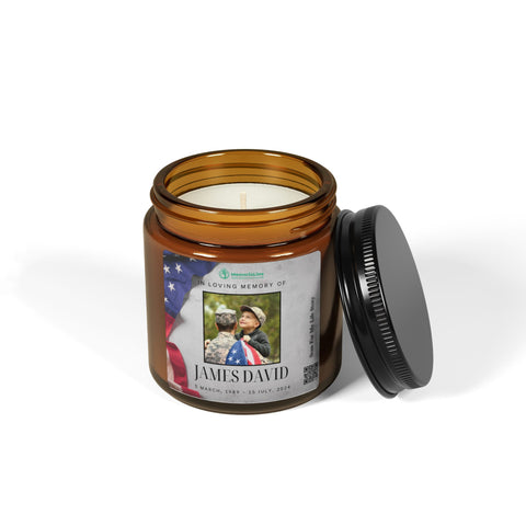 Personalized Soy Scented Memorial Candle