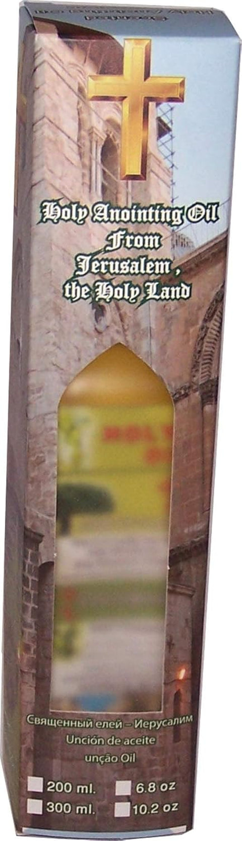 Large Holy Blessed Anointing Oil from the Holy Land (Bottle with Carton)