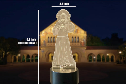 3D Jesus LED Night Light – 7 - Color Illusion Lamp | Sacred Light for Memory, Prayer &amp; Comfort - Memorialine