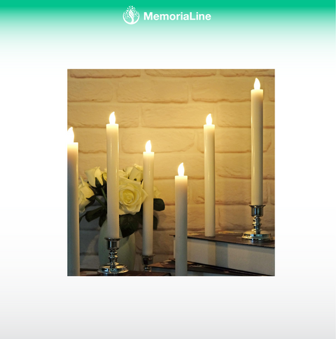 Flameless LED Taper Candles with Remote & Timer (6-Pack)