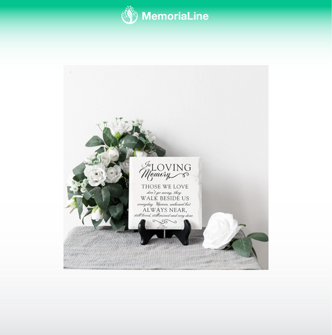 Memorial Plaque with Stand - Sympathy Gift for Loss, Poem (3 Options)