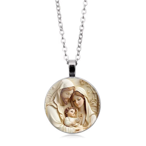 1Pc Retro Virgin Mary Alloy Keychain - Religious Time Gem Pendant Suitable for Car Keys and Backpack Pendant Gift