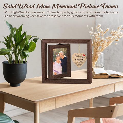 Memorial Gifts for Loss of Mom Sympathy Gift, Sympathy Gifts for Loss of Loved One Memorial Picture Frame for 4X6 Photos - Bereavement Remembrance Funeral Condolence Gifts Idea for Loss of Mother