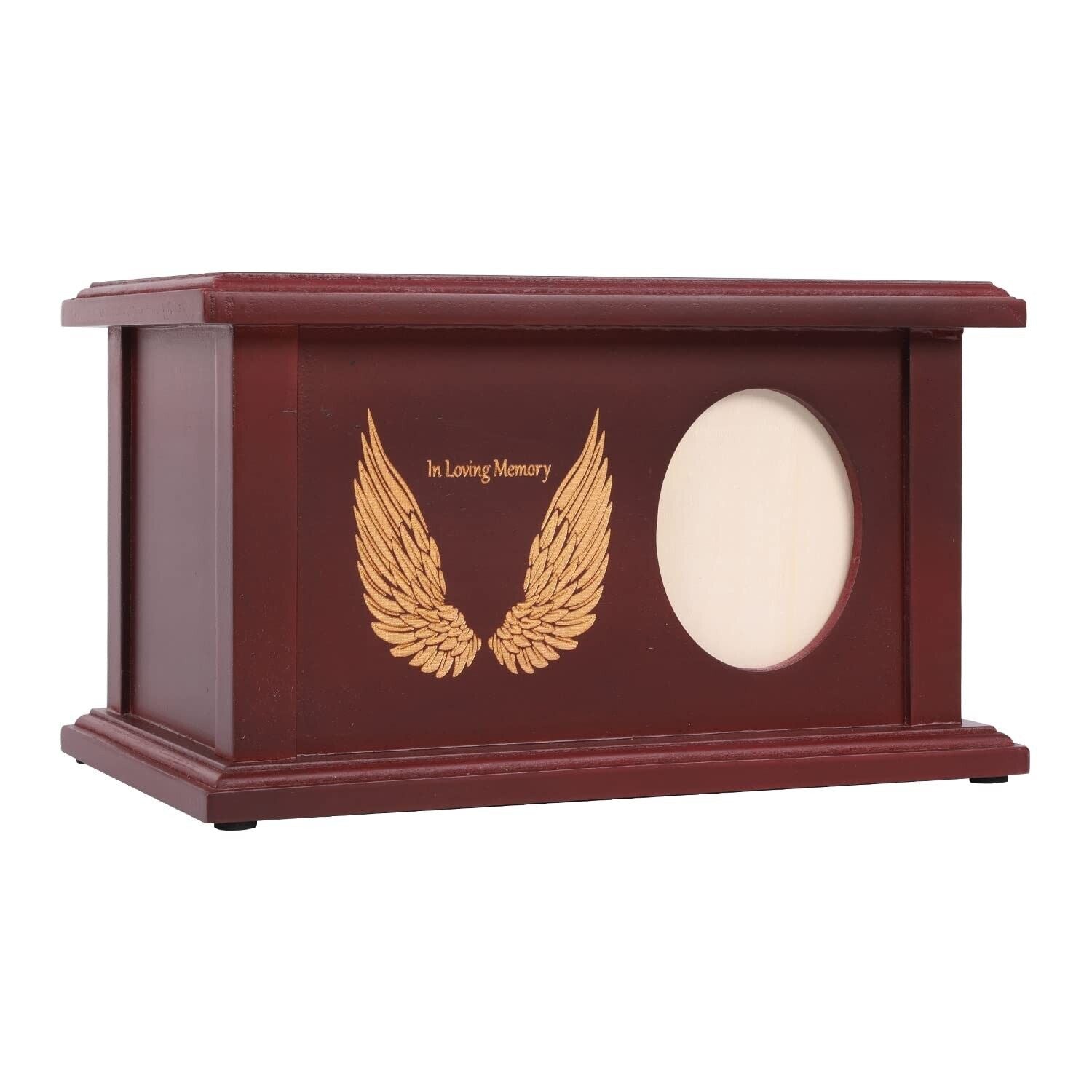 Wooden Urns for Human Ashes - Wood Cremation Urns Adult for Funeral, Burial O...